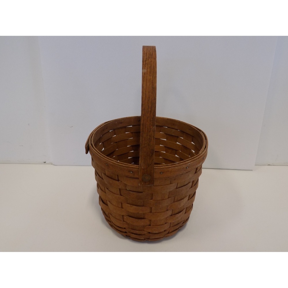 Vintage Medium Fruit Basket 1984 Longaberger -- DK Stain -- Original - Picture 5 of 16